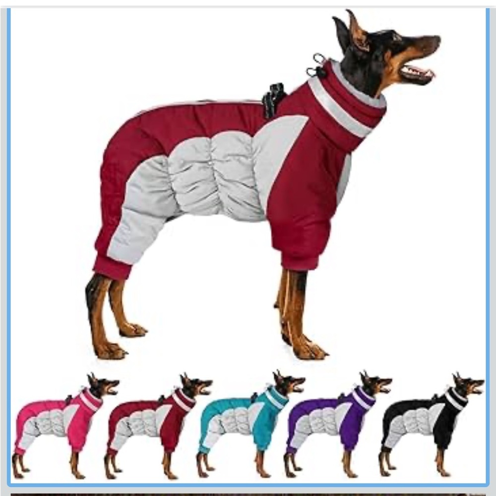 MIGOHI Full Body Dog Coat - Warm Reflective Winter coat Med 540/DB
